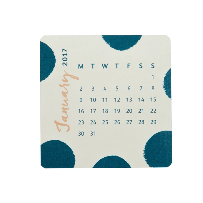 Mini stolní kalendář Fashion 2017