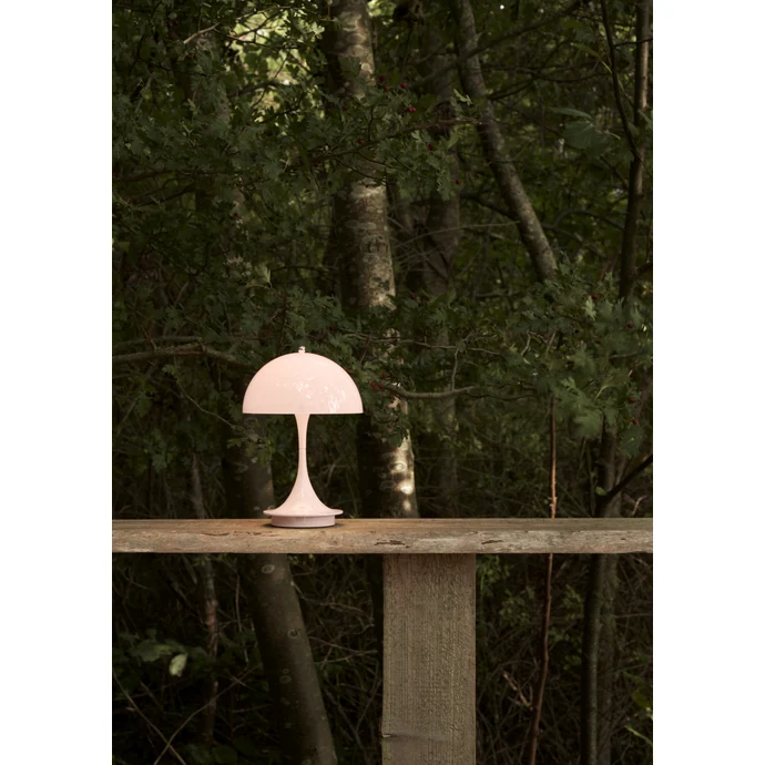 Přenosná lampa Panthella 160 V3 Opal Pale rose