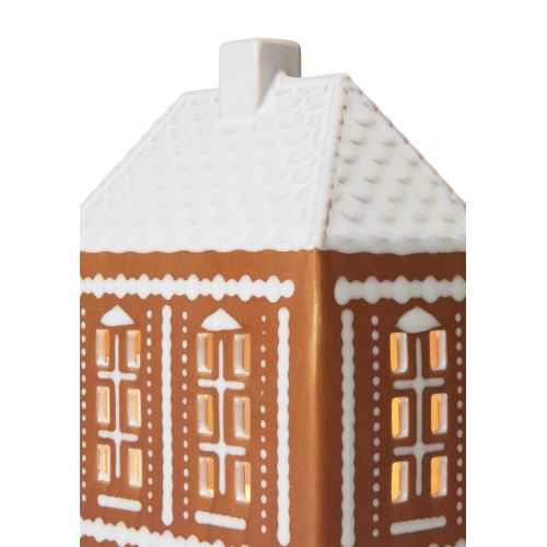 Porcelánový svícen Urbania Gingerbread Lighthouse Medium