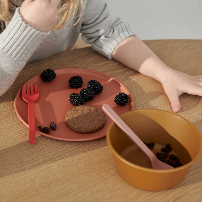 Sada dětských plastových talířů Logan Tuscany Rose - 6 ks