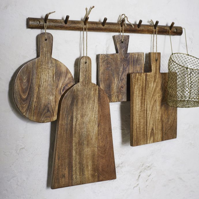 Dřevěný věšák Mango Wood 69 cm