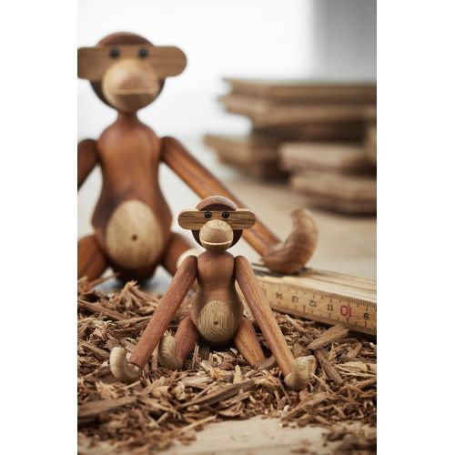 Dřevěná opička Monkey Small Te0ak Limba Wood 20 cm