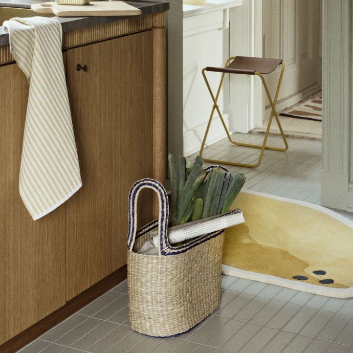 Úložný košík Seagrass Lykke Blue