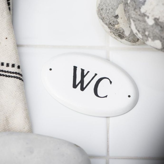 Kovová cedulka WC