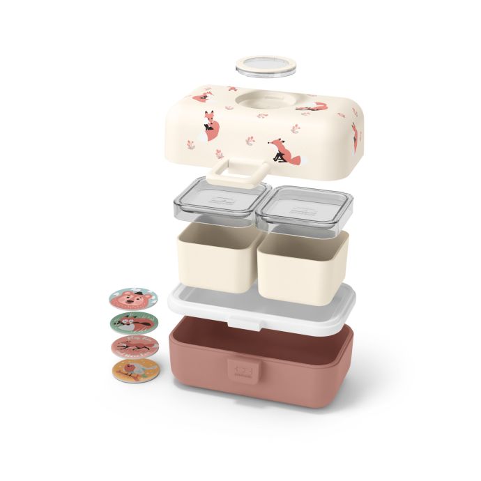 Svačinový box Monbento Tresor Cinnamon Fox 750 ml