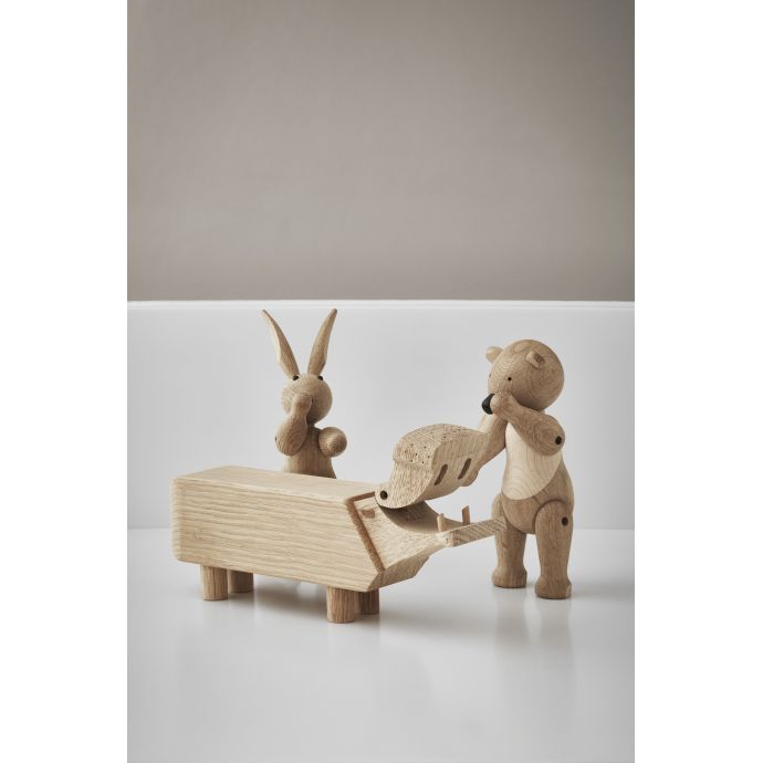 Dřevěný hrošík Hippo Oak Wood