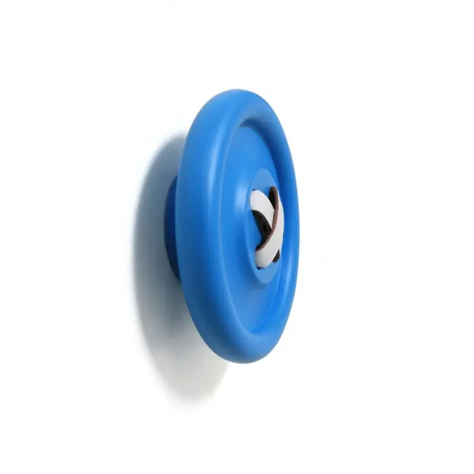 Dřevěný věšák Button Blue 18 cm