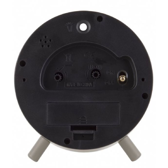 Designový budík Lofty Matt Warm Grey