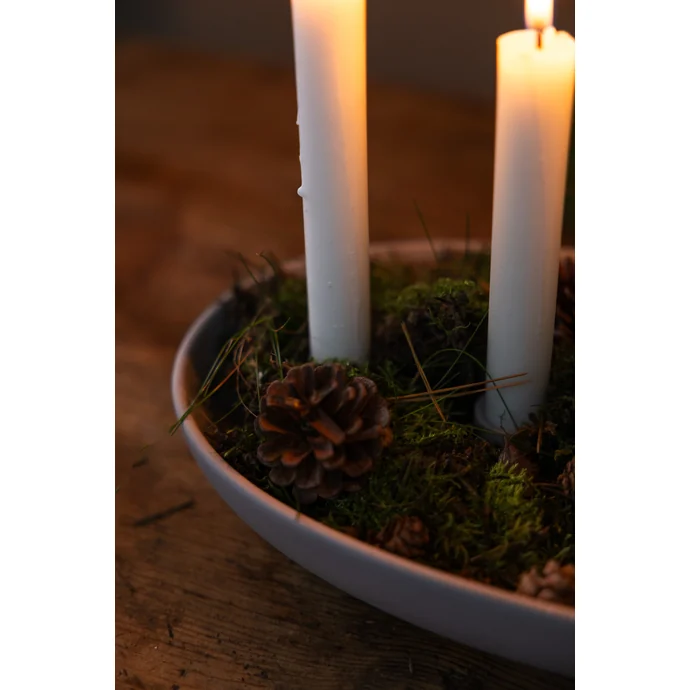 Keramický adventní svícen Gröndal Light Grey