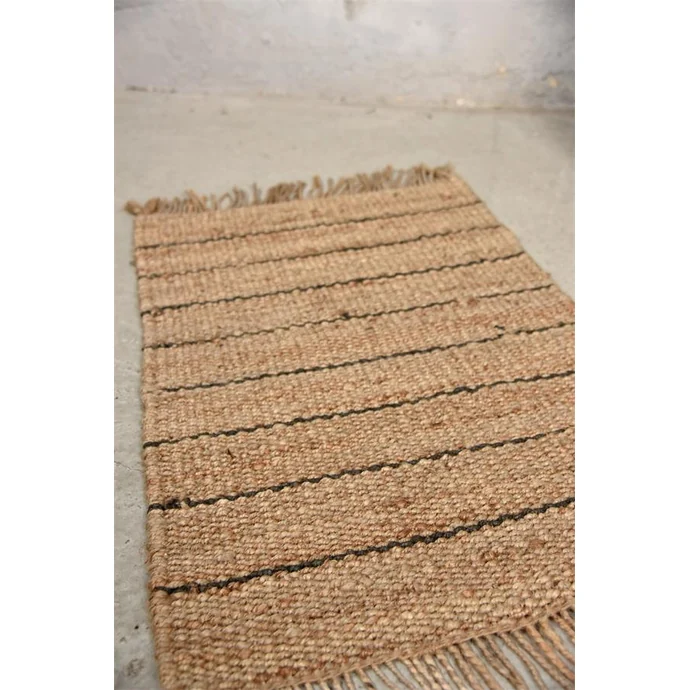 Jutový koberec Grey Stripes 60x90cm