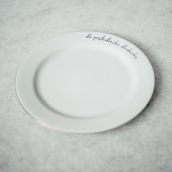Dezertní talířek Do posledního drobečku 19 cm