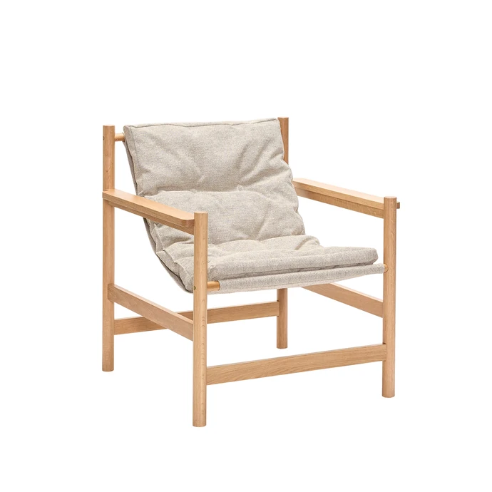 Křeslo s podnožkou Heritage Natural / Beige