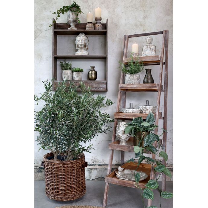Úložný proutěný koš na kolečkách Willow Nature