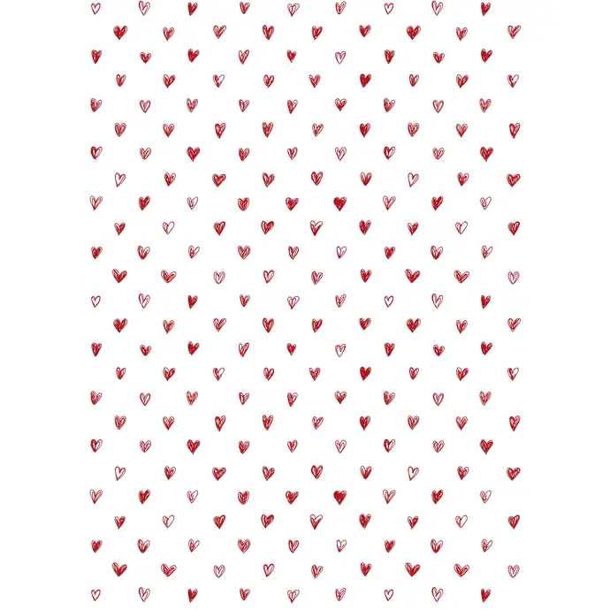 Balící papír Hearts - 10 m
