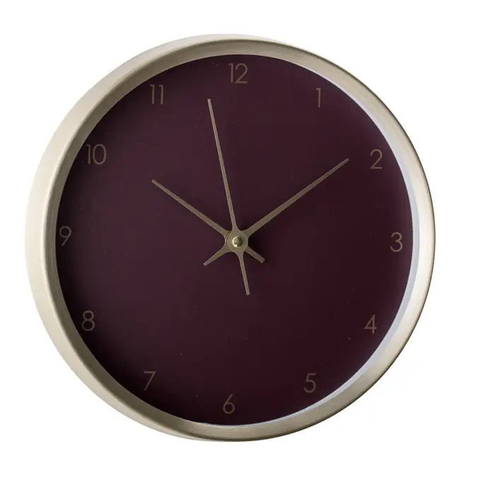 Nástěnné hodiny Aluminium Purple