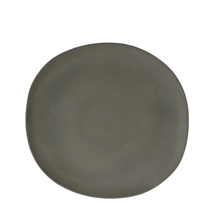 Velký melaminový talíř Matt Dark Grey