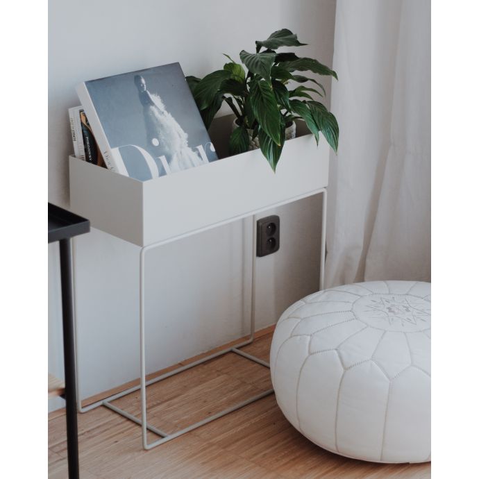 Designový truhlík na stojanu Light Grey