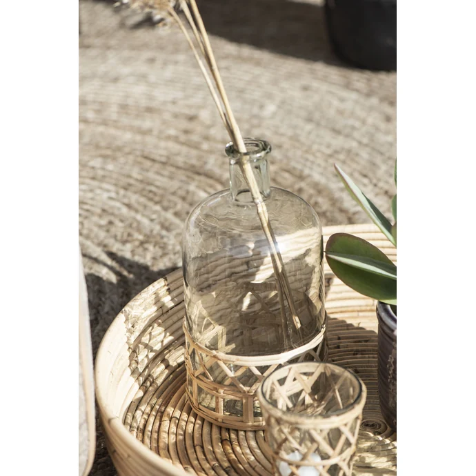 Skleněná váza Bamboo Braid