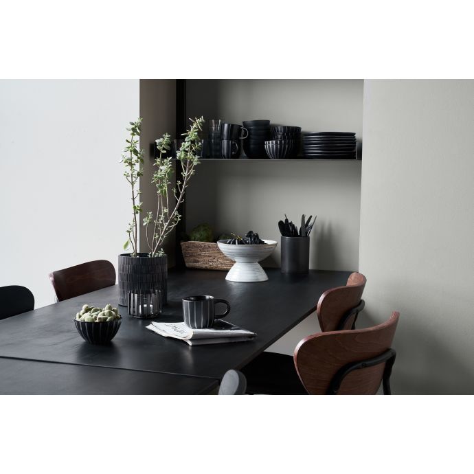Kameninová dóza Rustic Dark grey
