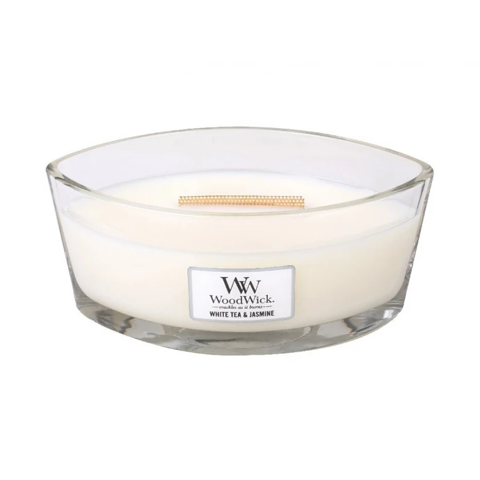 Vonná svíčka WoodWick - White Tea and Jasmine 454g