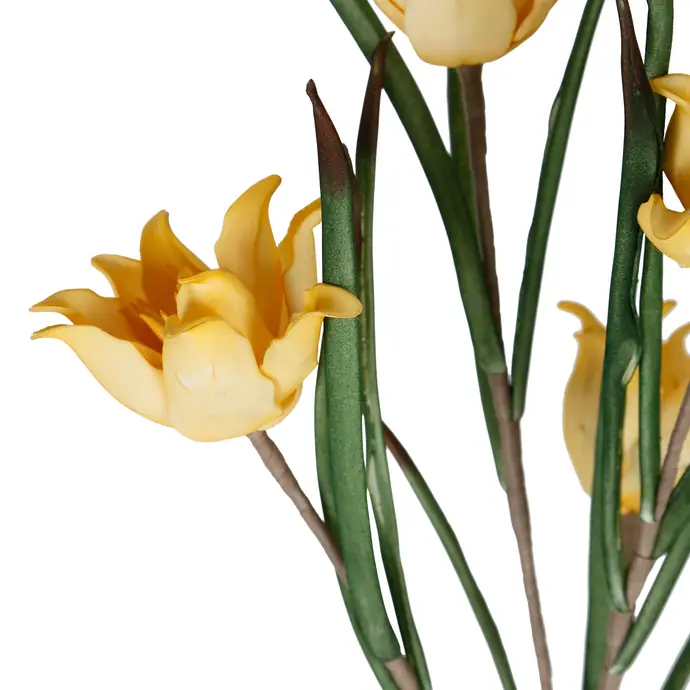 Umělé dekorativní květy Tulipa Yellow