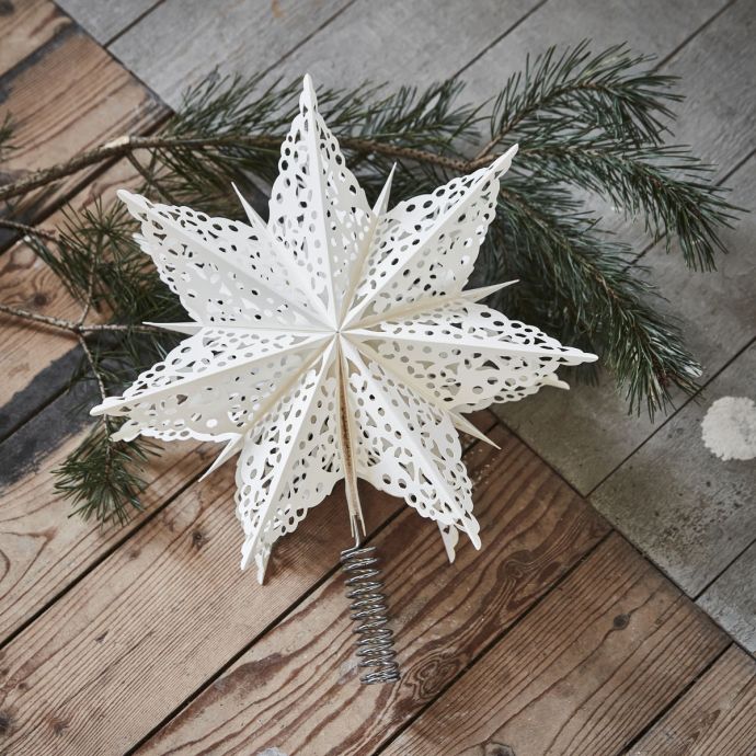 Vánoční ozdoba / špice na stromeček Star 30 cm