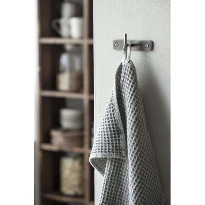Bavlněná utěrka Waffle Pattern Grey