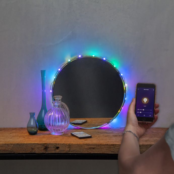 Chytrý LED světený řetěz Multicolor + White