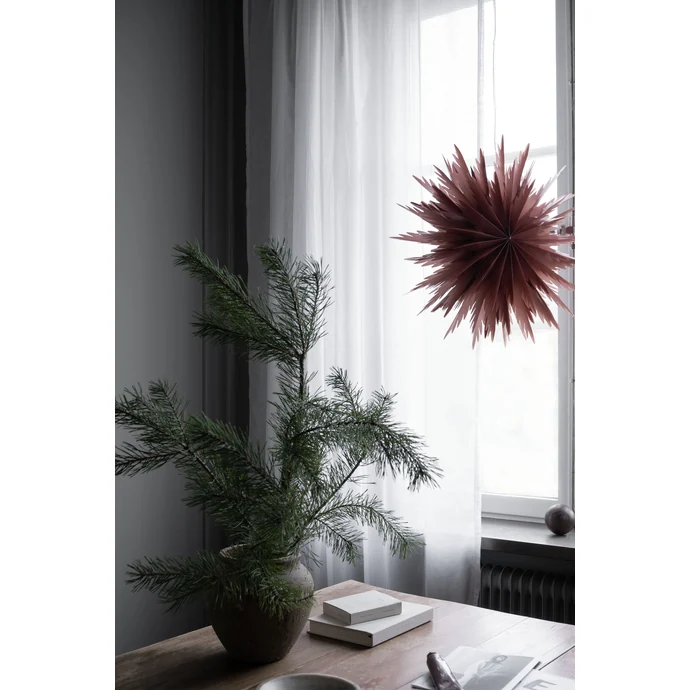Závěsná svítící hvězda Liz Red Ochre 50 cm