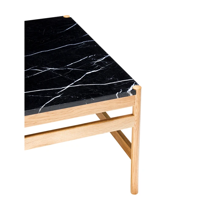 Odkládací stolek Raw Marble/Oak Wood