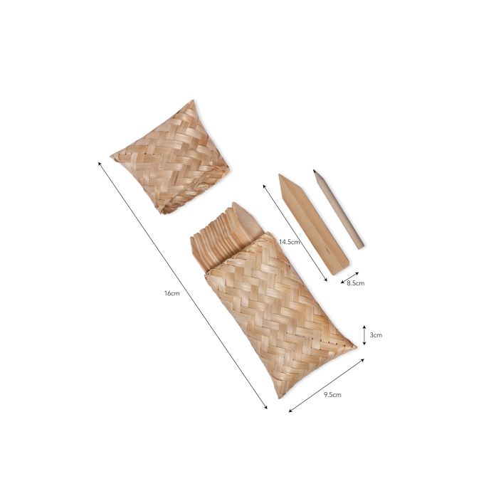 Zápichy na bylinky s pouzdrem Bamboo - set 18 ks