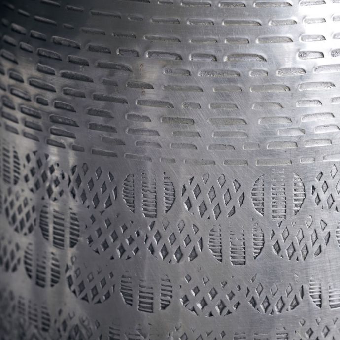 Hliníková váza Fenja Antique Silver 26 cm