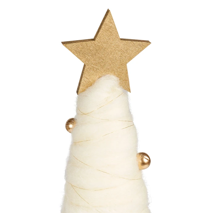Vánoční dekorace White Tree with Gold Star