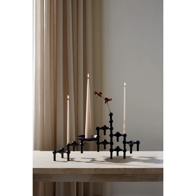 Designová miska se svícny STOFF Nagel Black