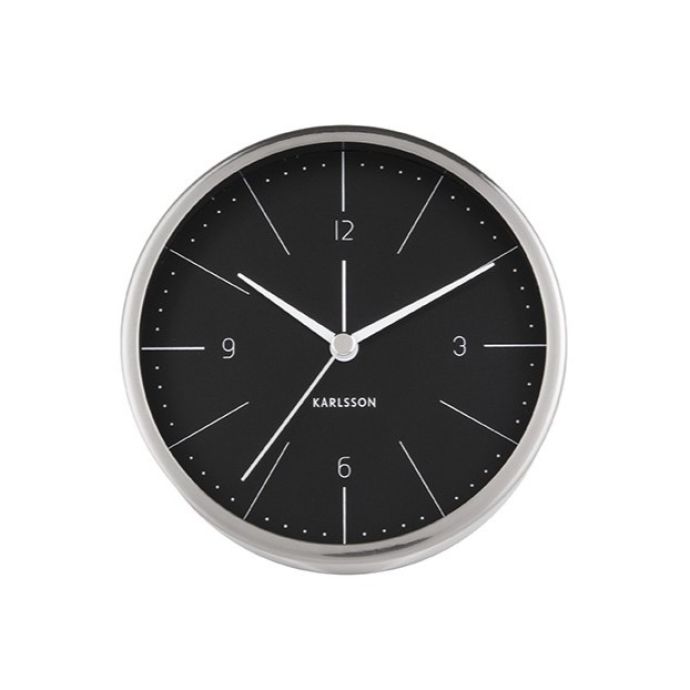 Designový budík Normann Black