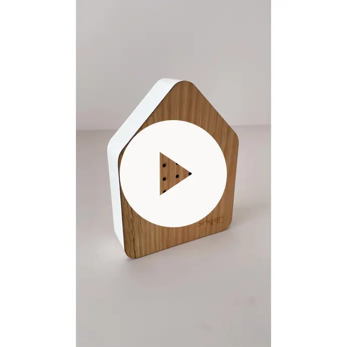 Relaxační zvuková dekorace Zwitscherbox Oak Wood