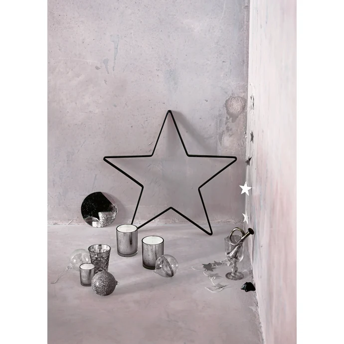 Vánoční girlanda Silver Metal Stars