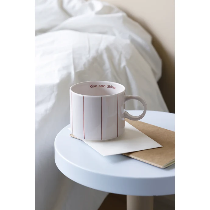 Porcelánový hrnek Jumbo Pyjamas Red Stripes 500 ml