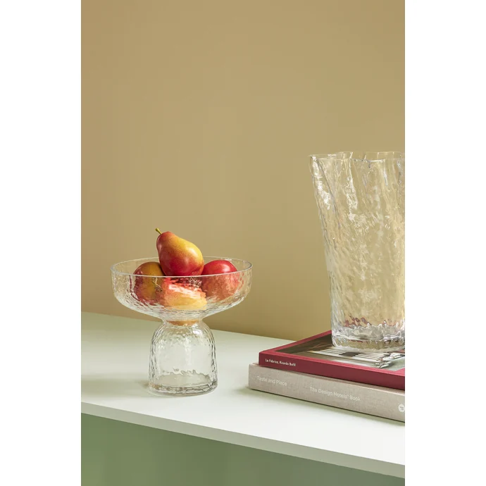 Skleněná váza Ruffle Clear 30 cm
