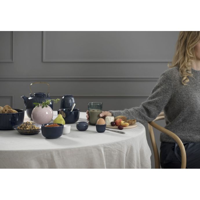 Porcelánová slánka a pepřenka Hammershøi Indigo