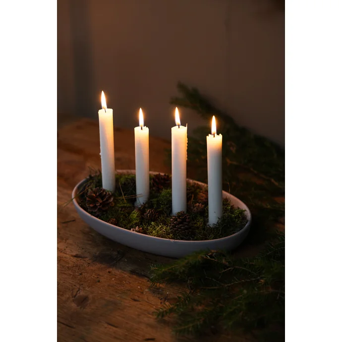 Keramický adventní svícen Gröndal Light Grey