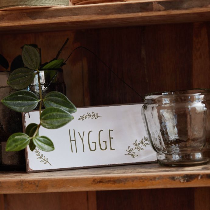 Plechová cedulka Hygge