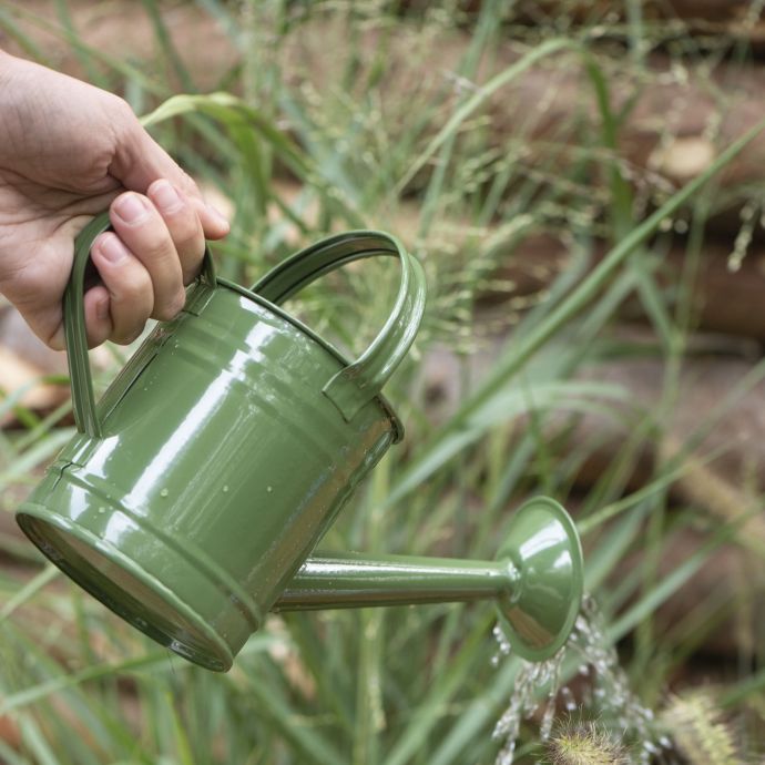 Kovová zahradní konvička Dark Green 0,8 l