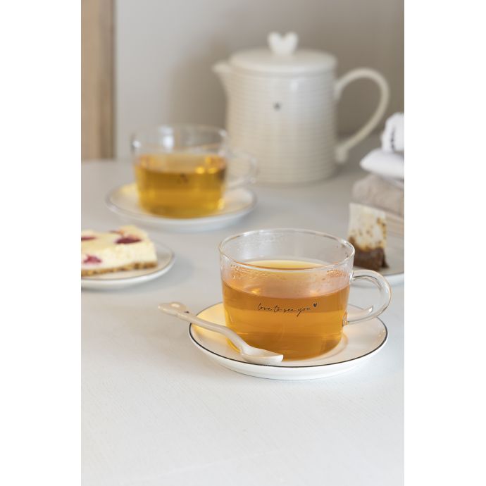 Skleněný hrnek Warm Tea/Love to See You 300 ml