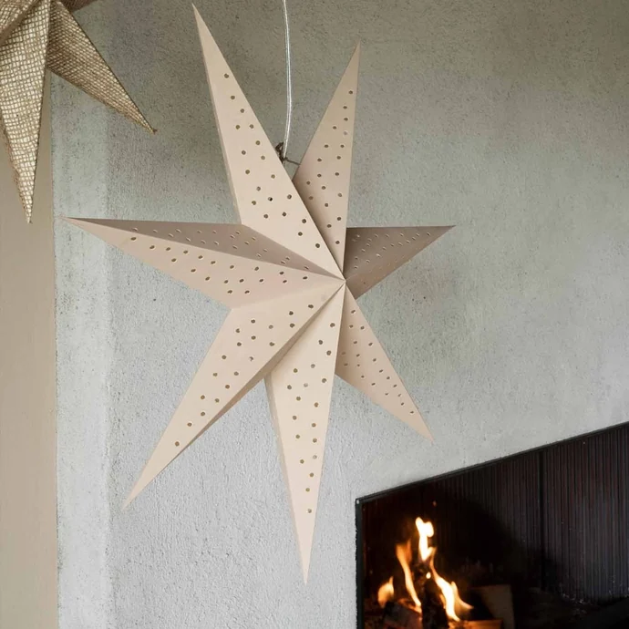 Závěsná svítící hvězda Stella Beige 60 cm