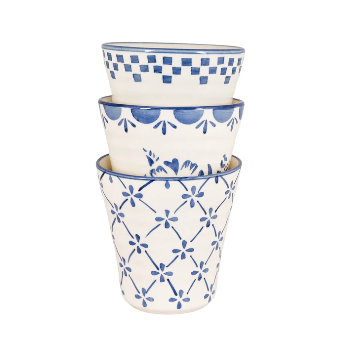 Kameninový Latte cup Marion Square Blue 250 ml