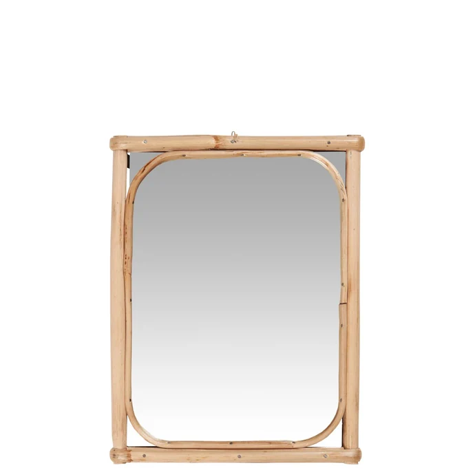 Zrcadlo v bambusovém rámu edge