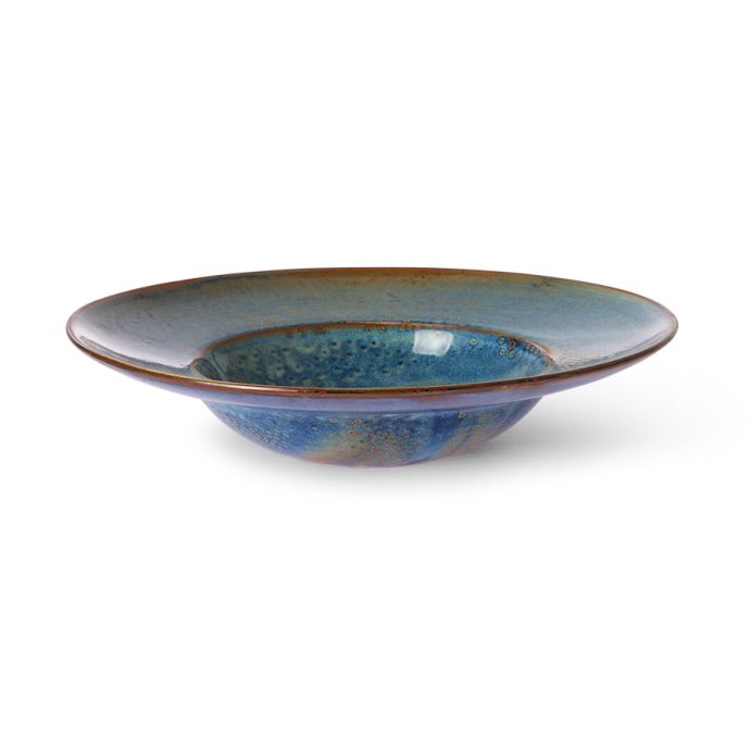 Keramický talíř na těstoviny Rustic Blue