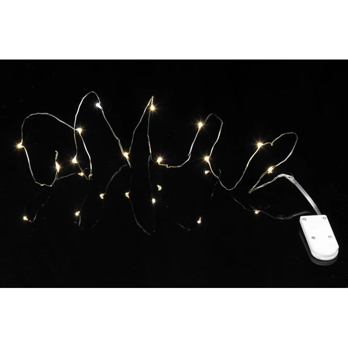 Svítící LED drátek Silver String 1,1 m