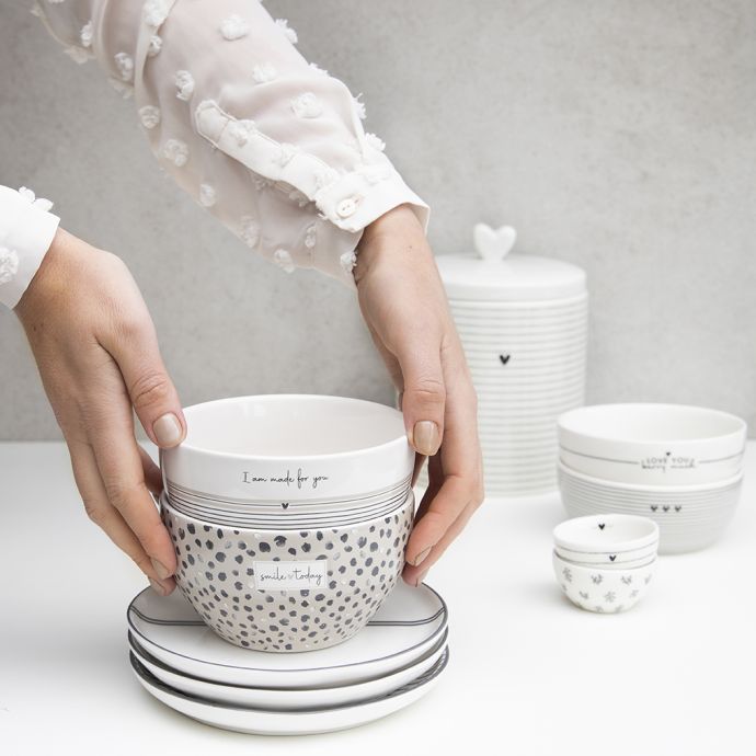 Porcelánová miska White/Stripe Made For you